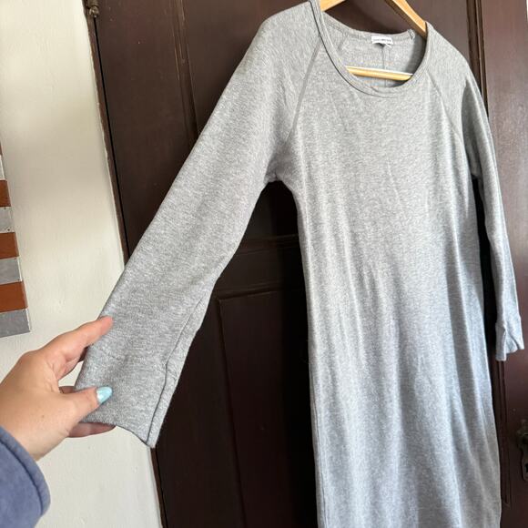 Standard JAMES PERSE | Heather Gray French Terry Sweatshirt Dress Size 2 Medium - Picture 5 of 5